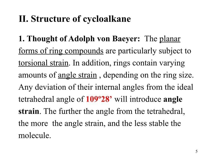 《有机化学》英文教学课件：Chap 2 Cyclic hydrocarbon(2012)_第5页