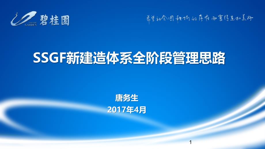 SSGF新体系全阶段管理思路ppt课件_第1页