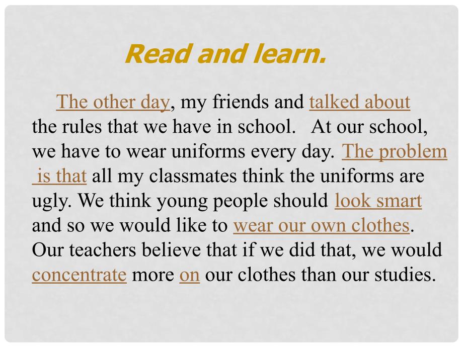 浙江省台州市黄岩区头陀镇中学九年级英语 Unit 3 Teenagers should be allowed to choose their own clothes Period 4课件 人教新目标版_第2页