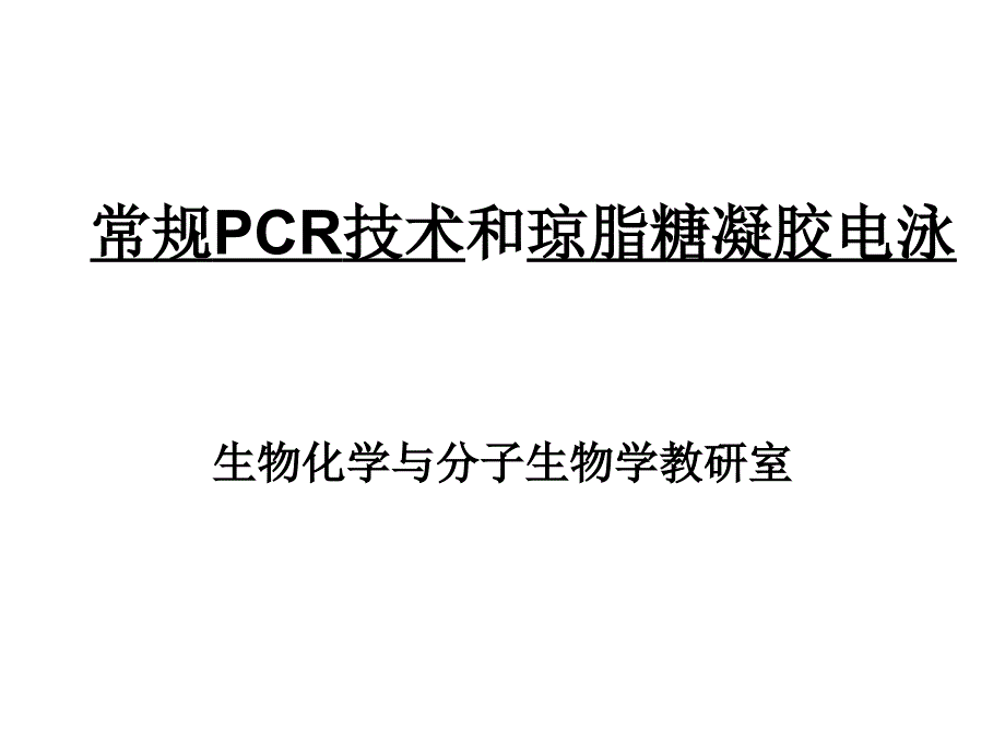 1常规PCR实验_第1页