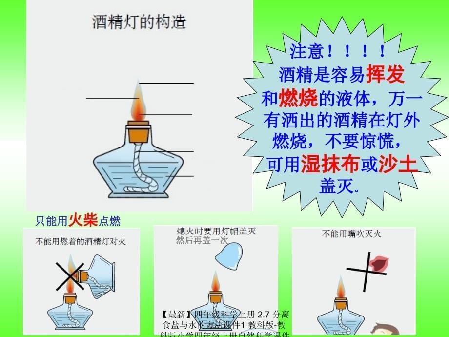 最新四年级科学上册2.7分离食盐与水的方法课件1教科版教科版小学四年级上册自然科学课件_第5页