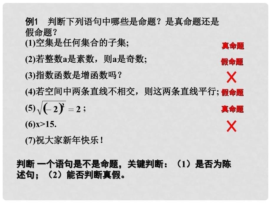 高中数学 第一章 常用逻辑用语 命题课件 北师大版选修11_第5页