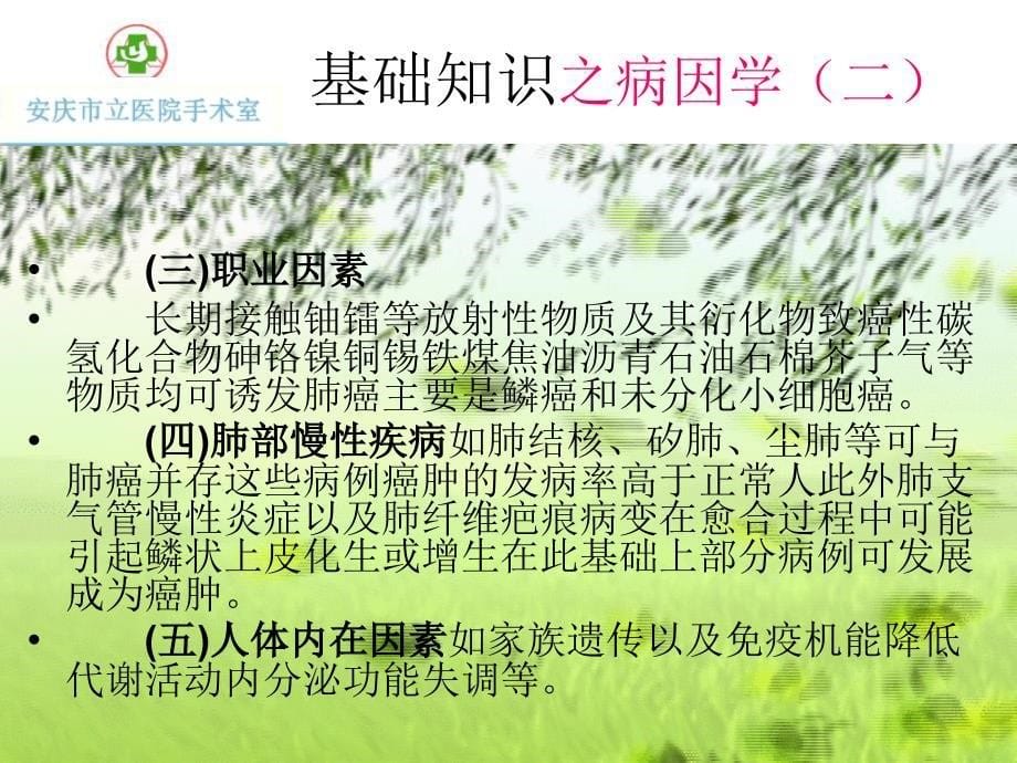 肺癌根治术手术室护理课件_第5页