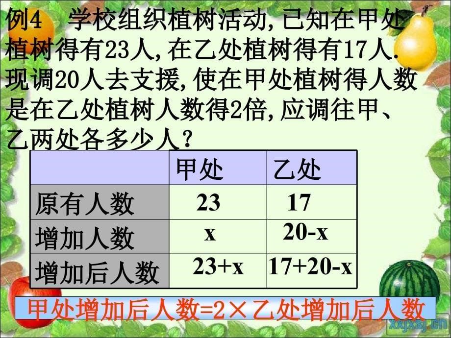 5.3一元一次方程的应用二浙江省初一数学上全部课件整理浙教版_第5页