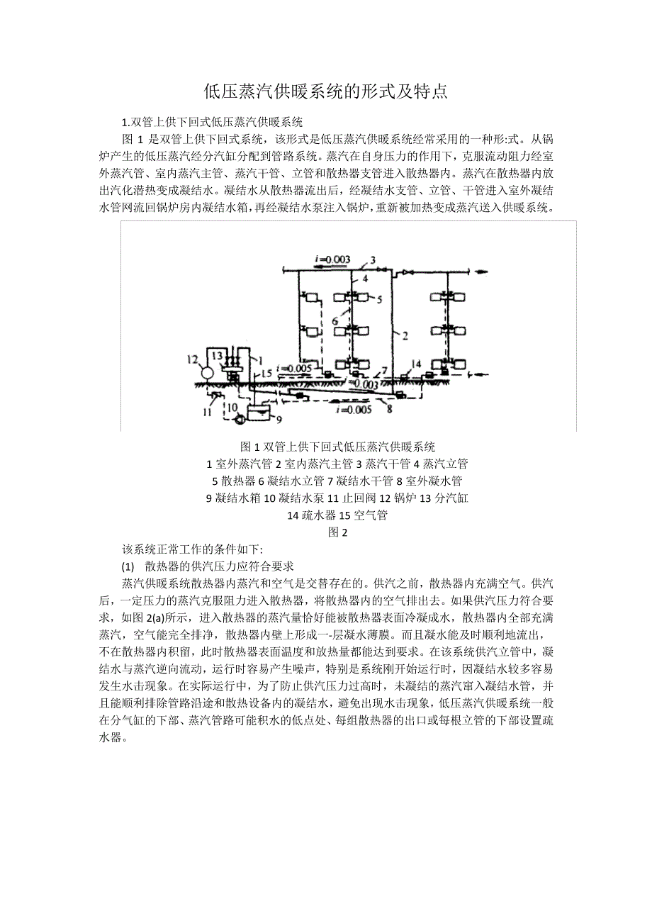 低压蒸汽供暖系统的形式及特点23269_第1页