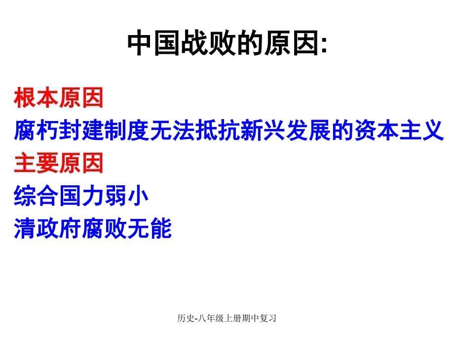 最新历史八年级上册期中复习_第5页