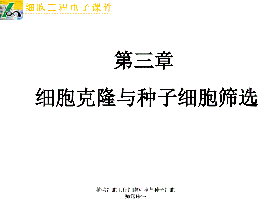 植物细胞工程细胞克隆与种子细胞筛选课件_第1页