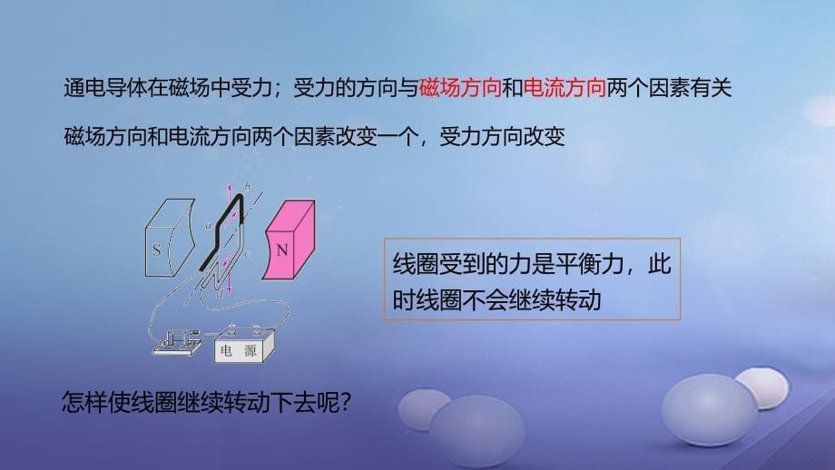 最新九年级物理全册重点知识专题突破电动机课件新人教版新人教级全册物理课件_第5页