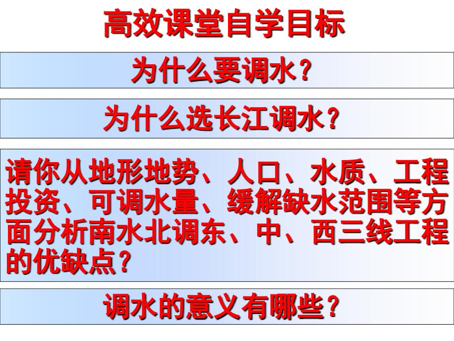 鲁教版高中地理必修3第3单元第3节资源的跨区域调配以南水北调为例共74张PPT_第2页