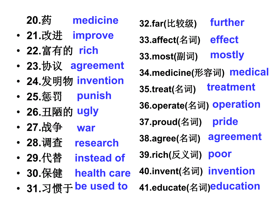 牛津版初中英语八年级下Unit5复习课件_第3页