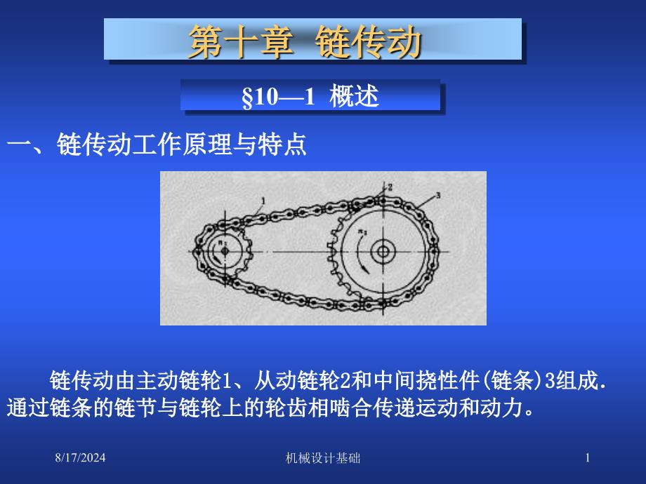 机械设计基础链传动课件_第1页