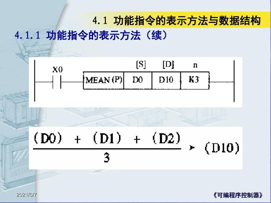 PLC第4章功能指令A指令格式数据结构PPT课件_第5页