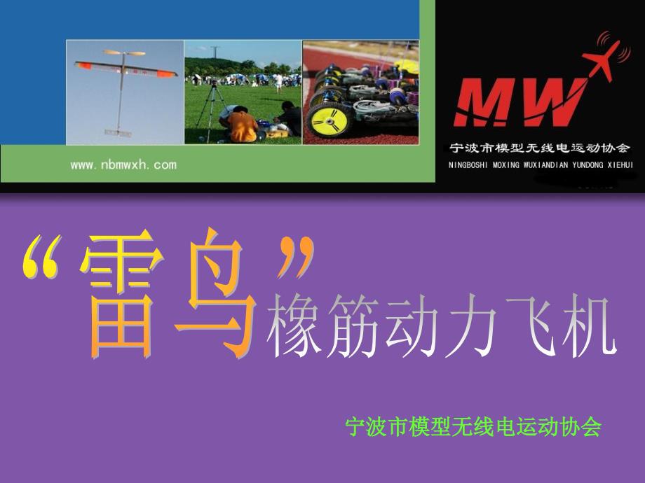 “雷鸟”橡筋动力飞机制作教程_第1页