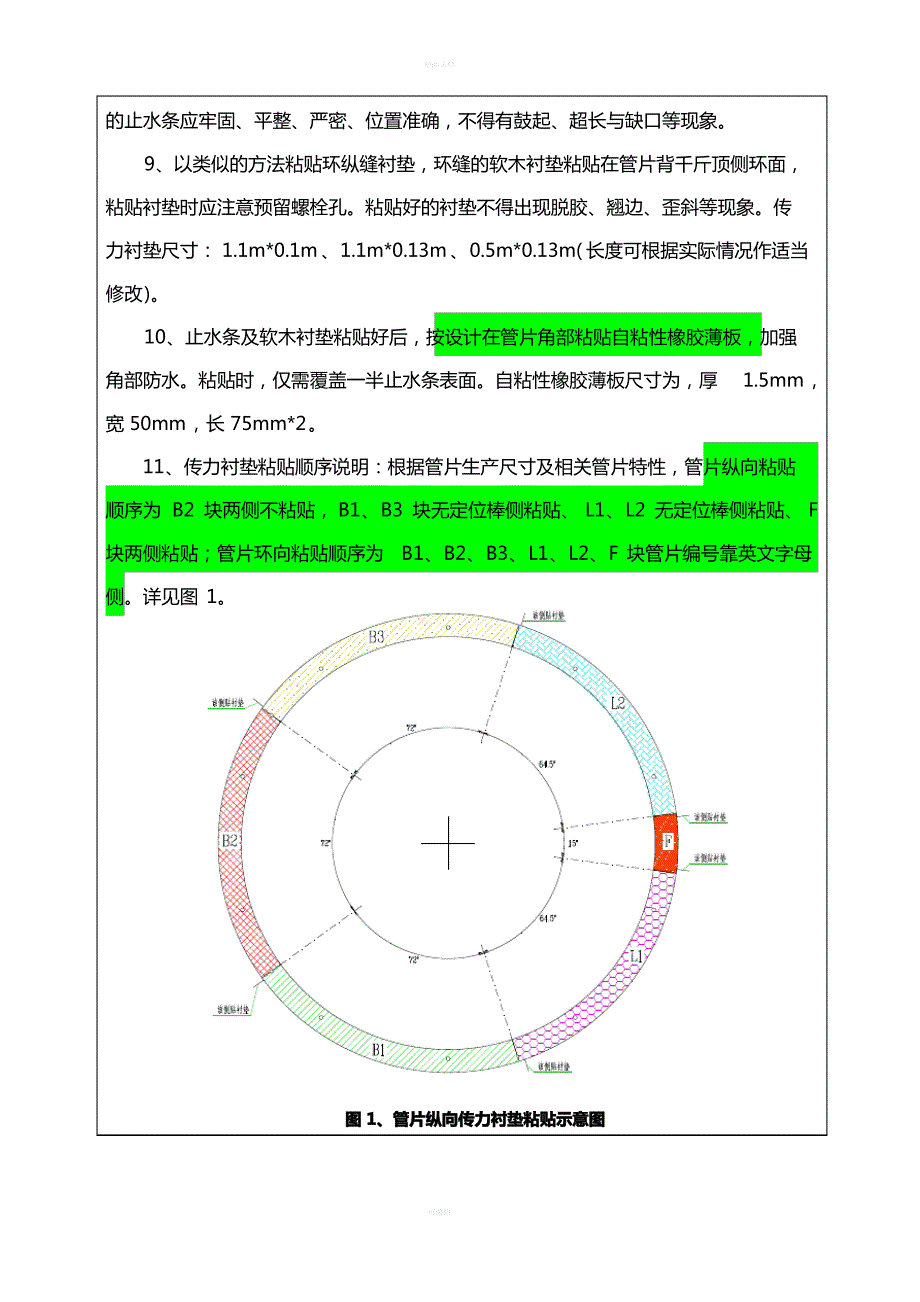 管片防水材料粘贴技术交底_第3页