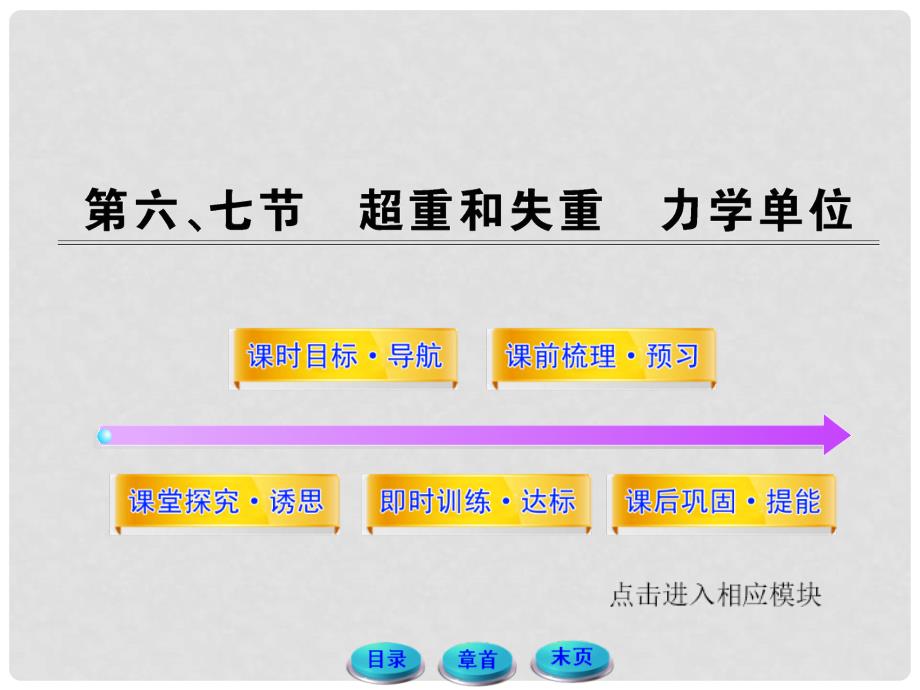 高中物理 4.6、7超重和失重 力学单位同步教学课件 粤教版必修1_第1页