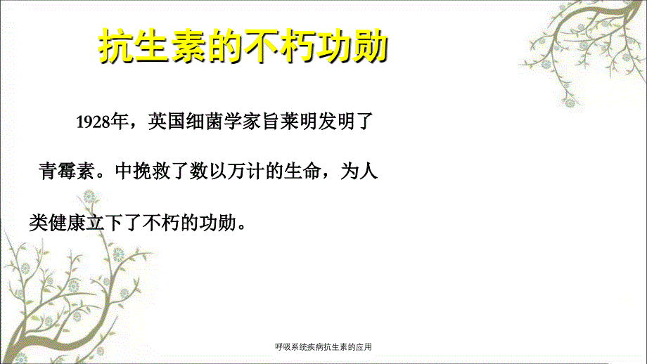 呼吸系统疾病抗生素的应用课件_第3页