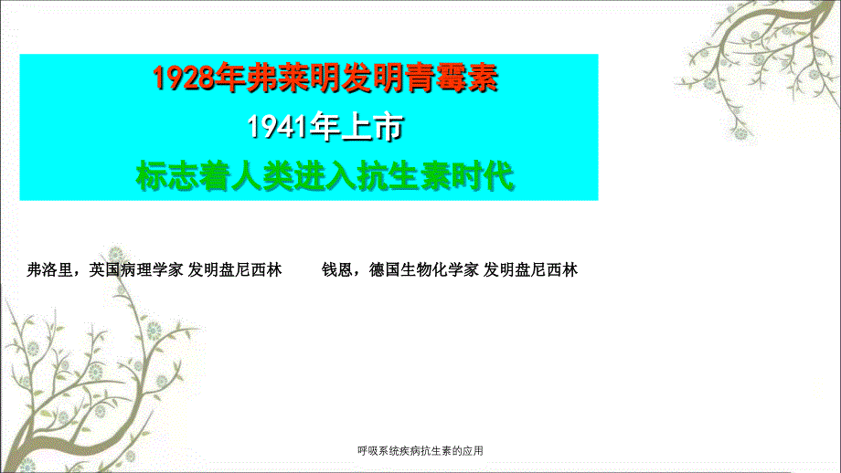 呼吸系统疾病抗生素的应用课件_第4页