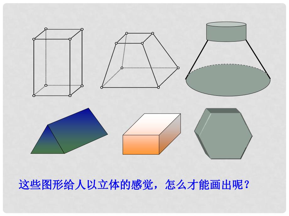 高中数学（新课导入+课堂探究+课堂训练）1.2.3 空间几何体的直观图课件 新人教A版必修2_第3页