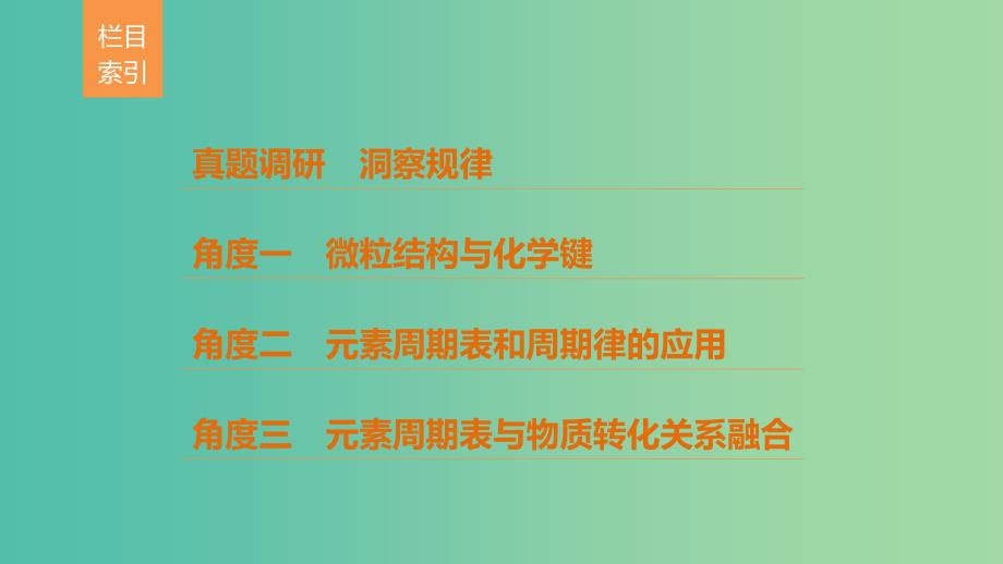 高考化学考前三个月选择题满分策略第一篇专题四元素周期律和周期表课件.ppt_第2页