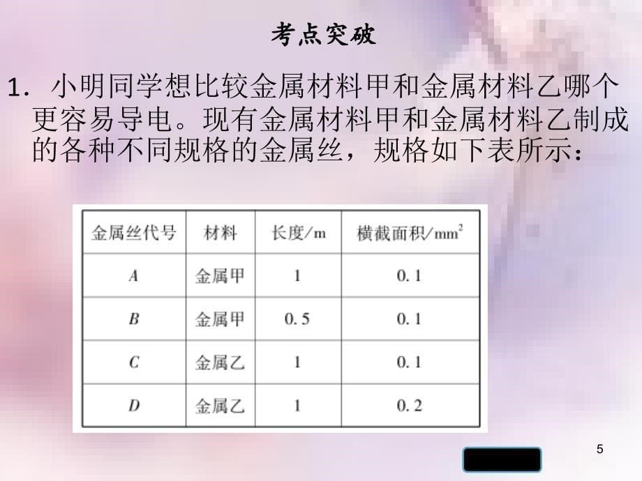 九年级物理上册第十四章探究欧姆定律复习习题课件新版粤教沪版_第5页