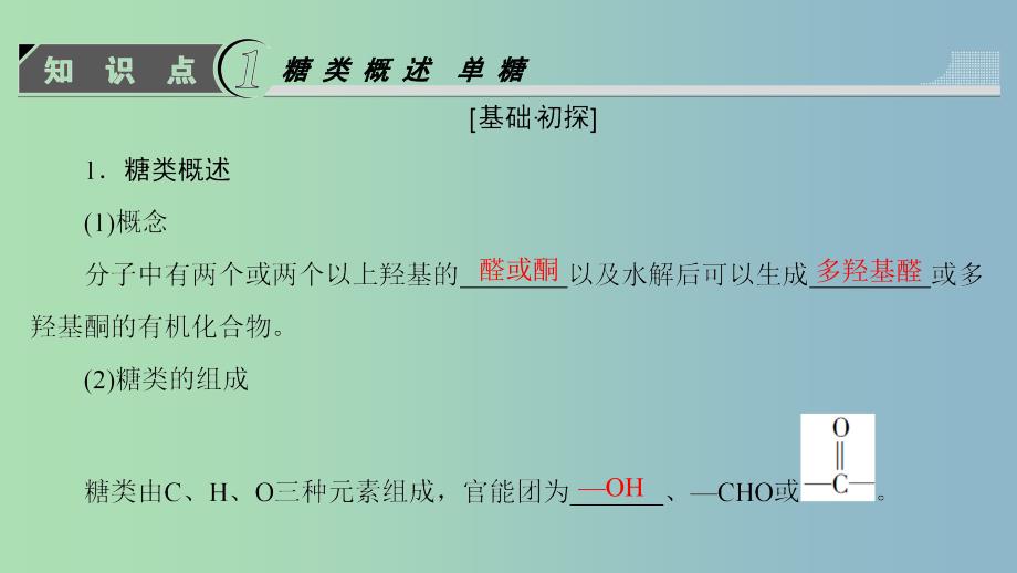 高中化学第二章官能团与有机化学反应烃的衍生物第三节醛和酮糖类第3课时糖类课件鲁科版.ppt_第3页