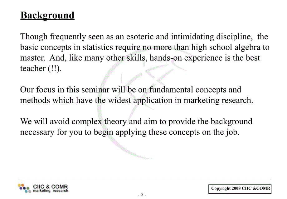 市场研究中的统计技术培训资料_第2页