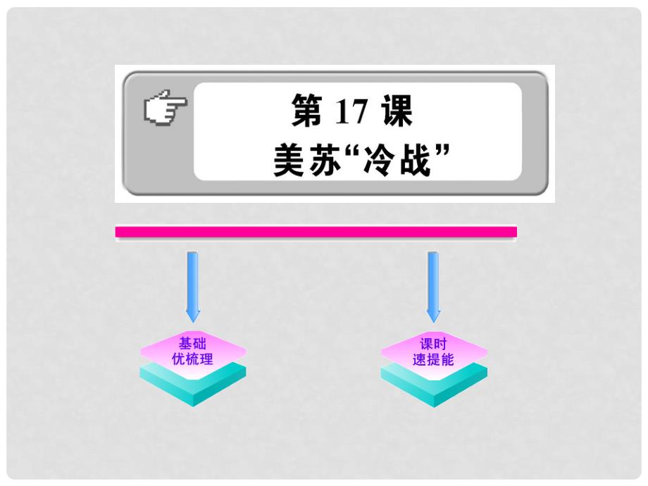 1011版九年级历史下册 717《美苏“冷战”》课件 岳麓版_第1页