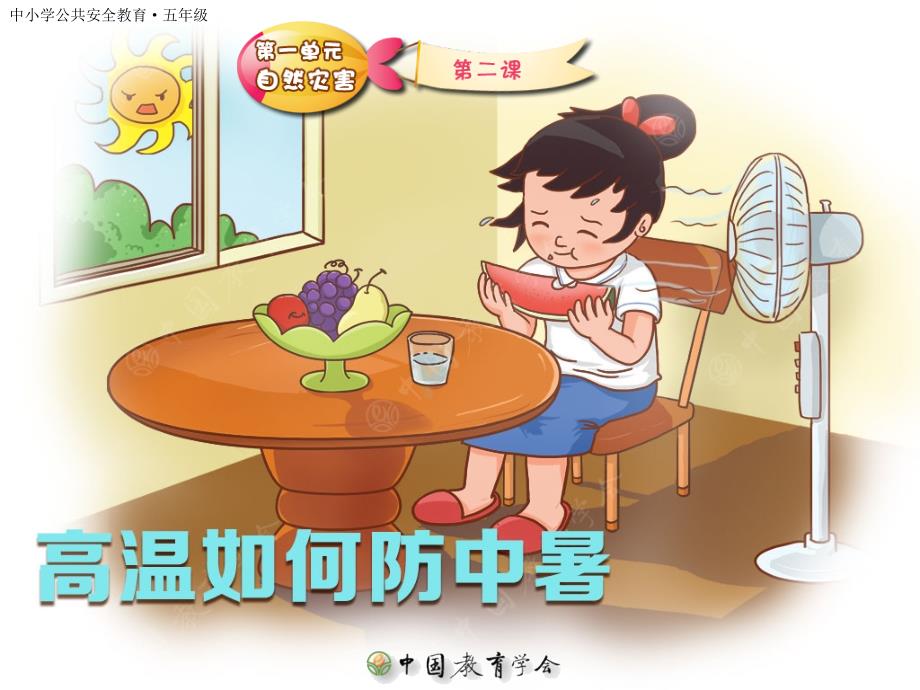 中小学公共安全教育高温如何防中暑课堂PPT_第1页