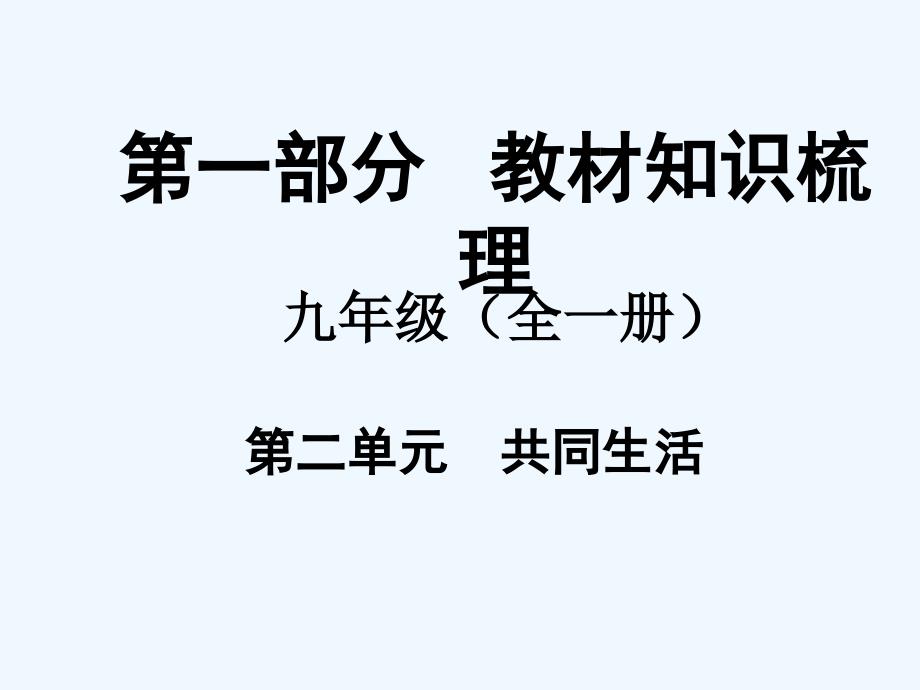 九年级政治教材知识梳理总复习课件30_第1页