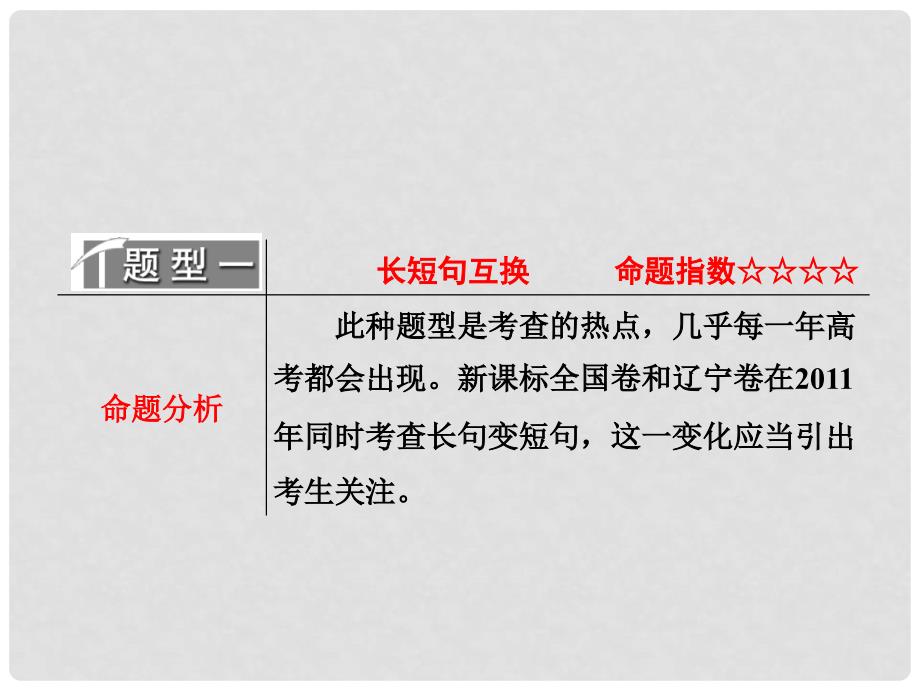 高考语文总复习资料 专题四 第二讲 变换句式课件_第4页