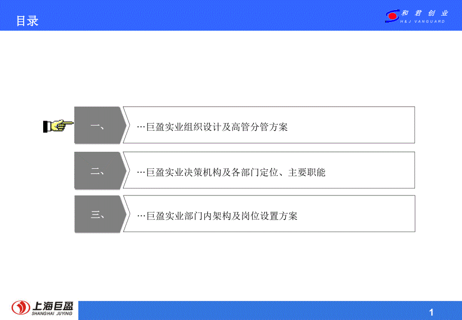 巨盈实业组织实施方案_第2页