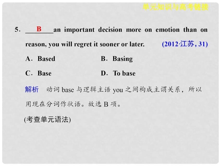 高中英语 Module 2 Fantasy Literature单元知识与高考链接课件 外研版选修6_第5页