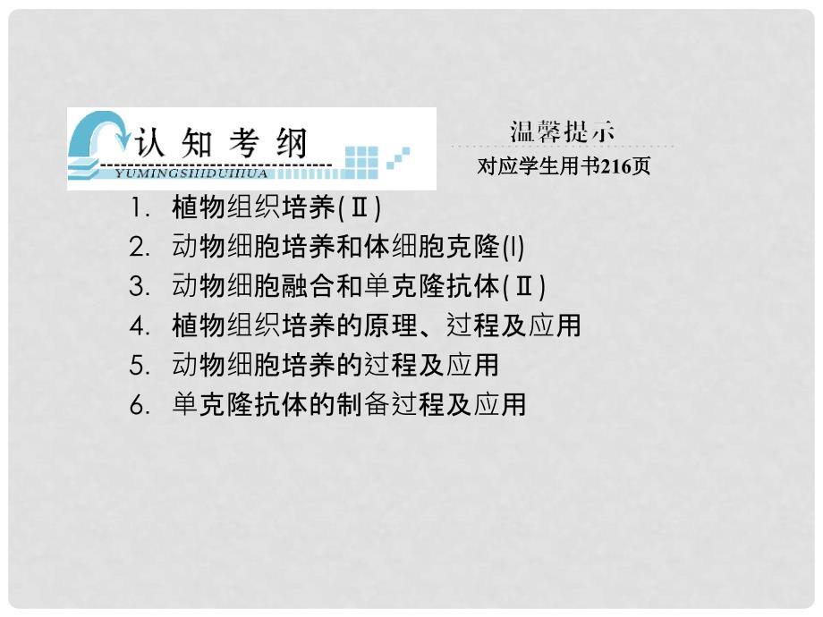 高考生物一轮复习 3.2细胞工程课件 新人教版选修3_第2页