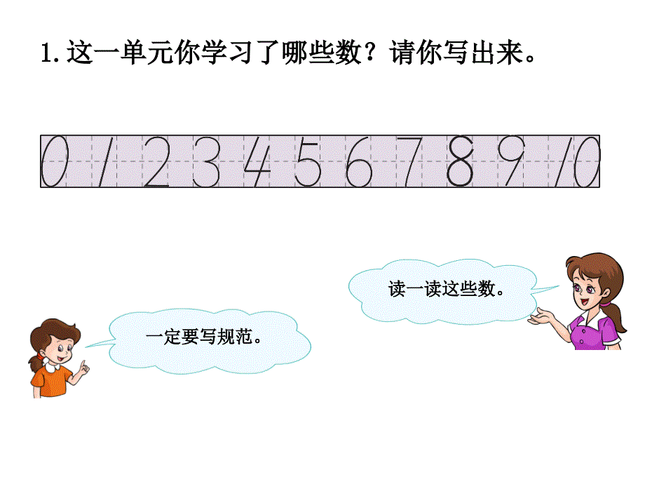 一年级上册6～10的认识和加减法《整理和复习》课件(1)_第2页