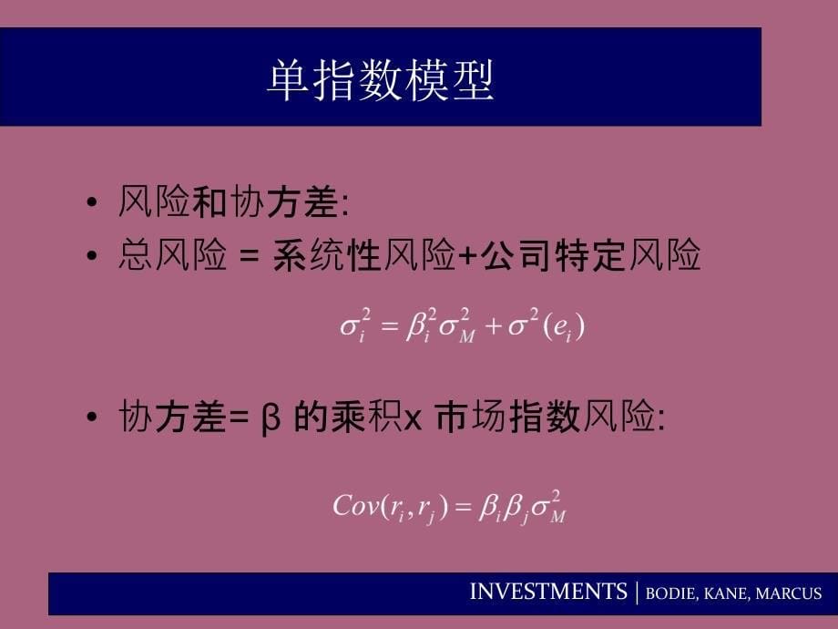 投资学第八章指数模型ppt课件_第5页