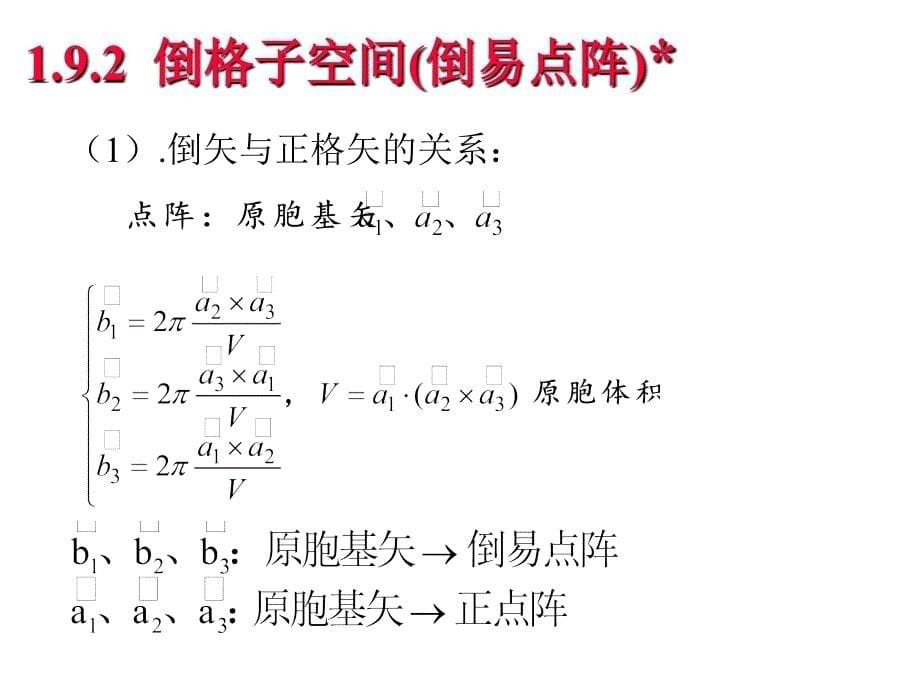 固体物理倒易空间_第5页