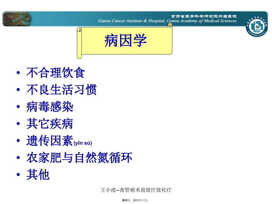 王小虎--食管癌术前放疗放化疗课件_第4页