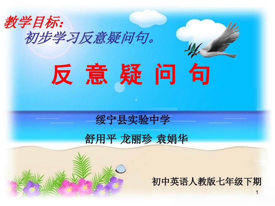 反义疑问句微课优秀课件_第1页