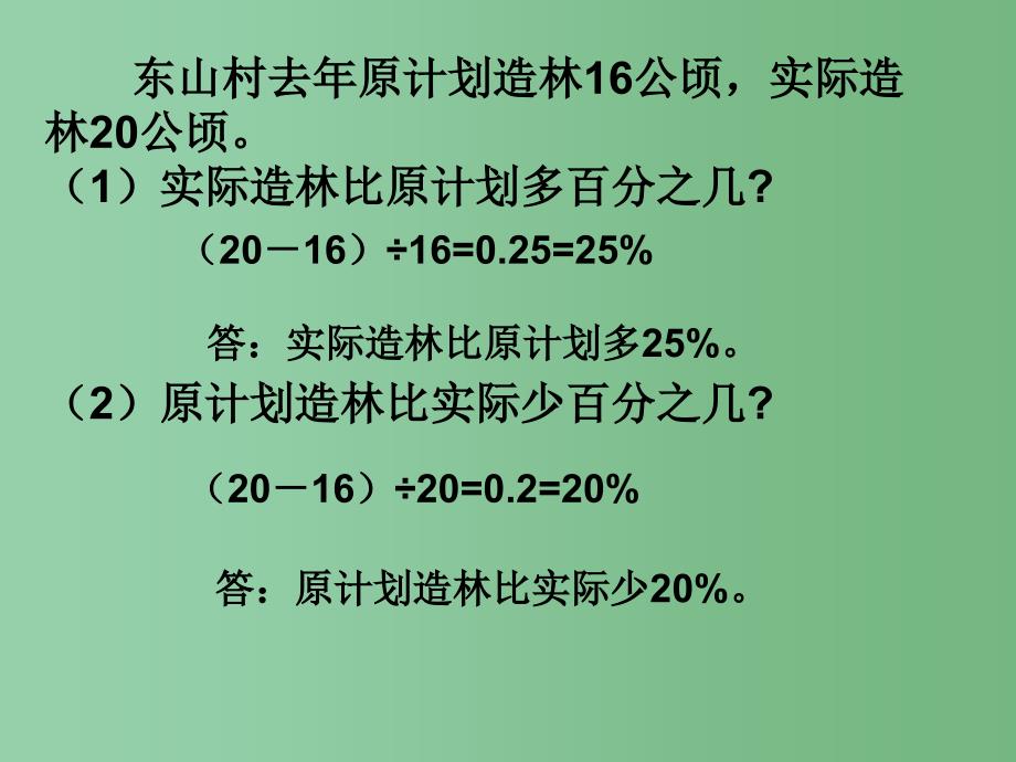 六年级数学下册 求一个数比另一个数多（少）百分之几的实际问题课件1 苏教版_第3页