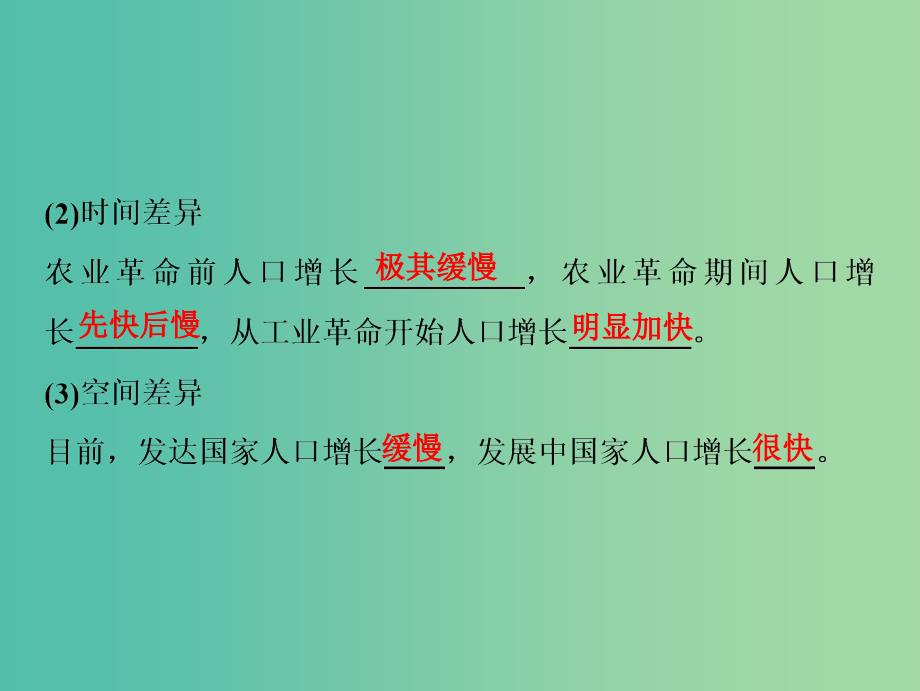 2019高考地理一轮复习 7.1 人口的数量变化与人口的合理容量课件 新人教版.ppt_第4页