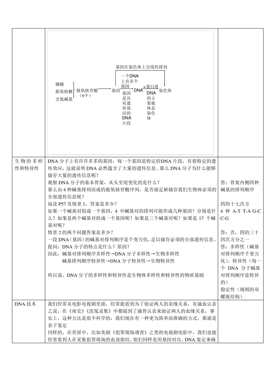 《基因是有遗传效应的DNA片段》教学设计_第3页