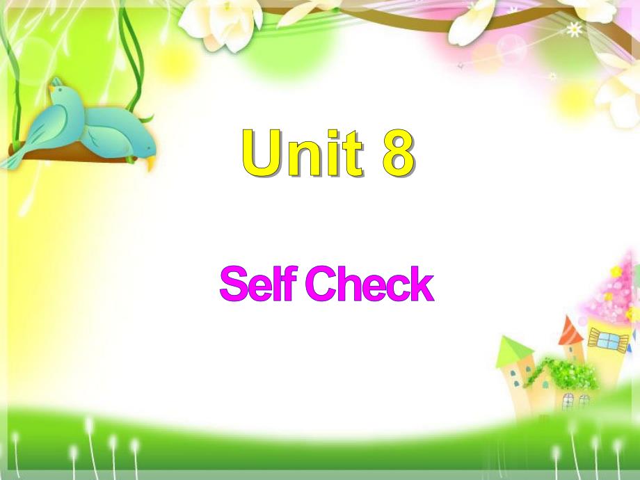 人教版8下unit8Selfcheck_第1页