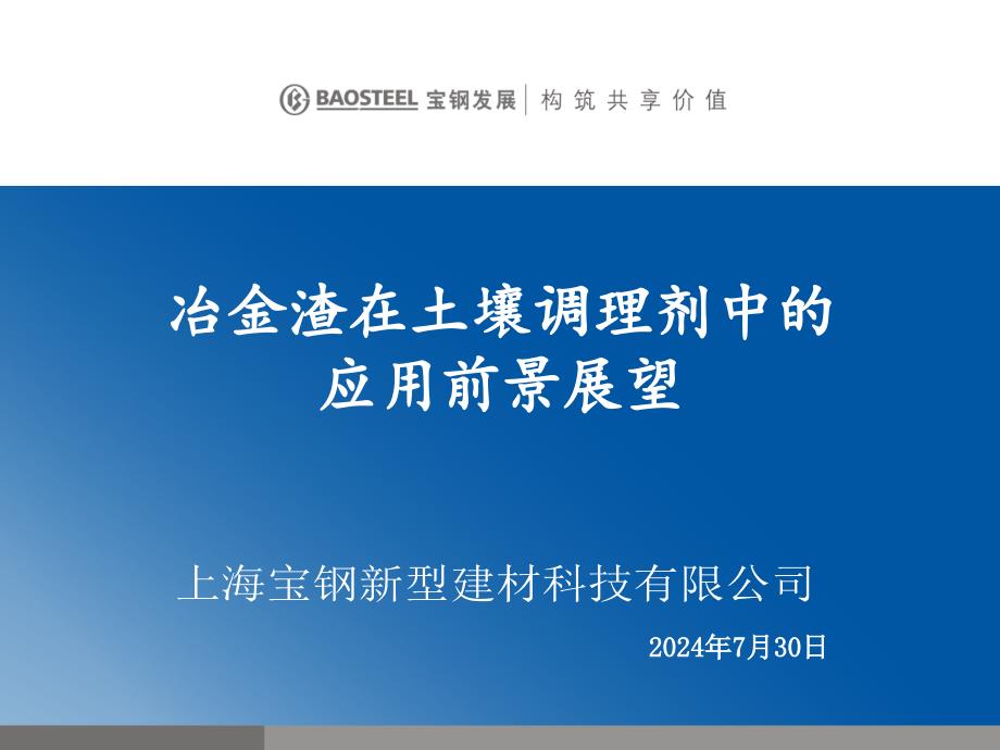 冶金渣在土壤调理剂中的应用前景展望_第1页