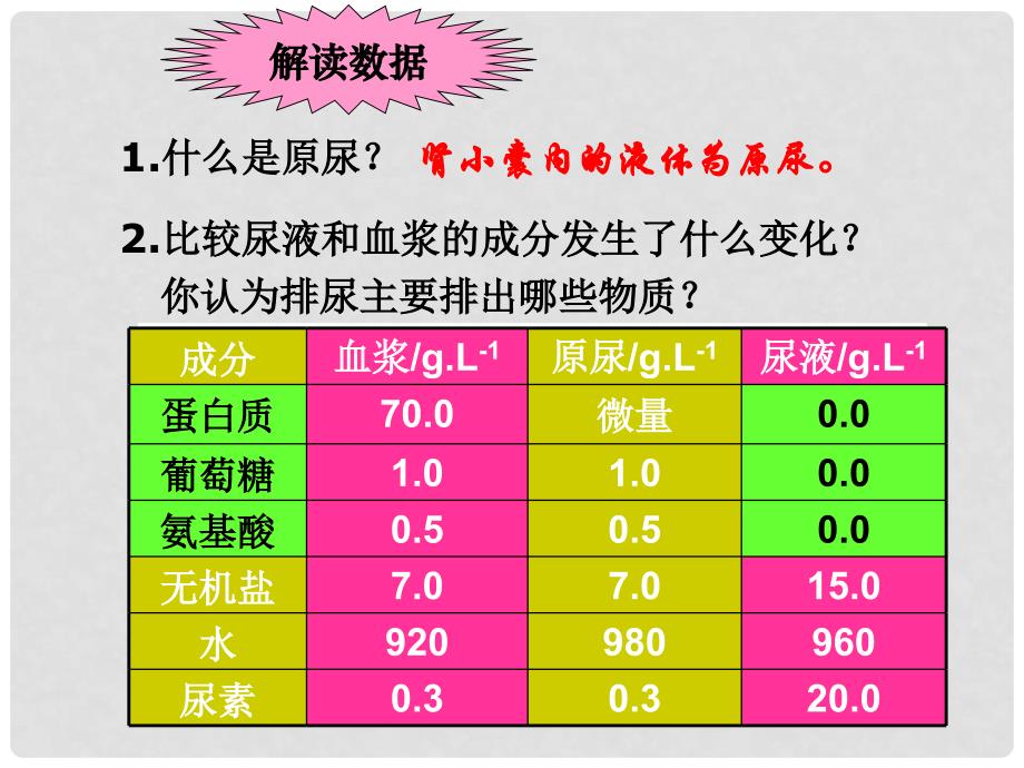 七年级生物下册 4.11.2 人体废物的排出课件一 （新版）苏教版_第3页