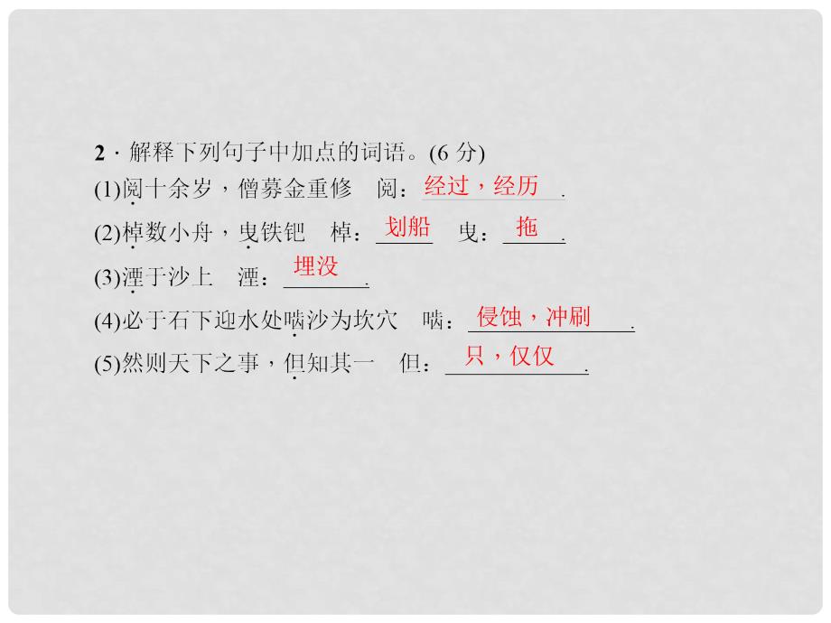 七年级语文下册 第六单元 24 河中石兽课件 新人教版_第4页