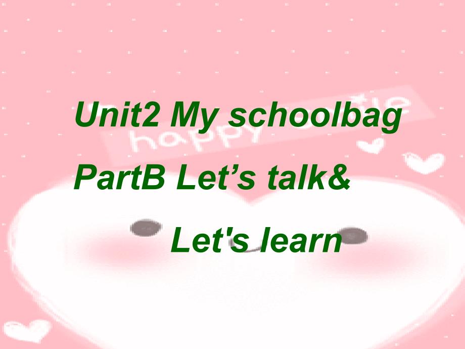 Bmyschoolbag_Let&#39;s_talk&amp;Let&#39;slearn_第1页