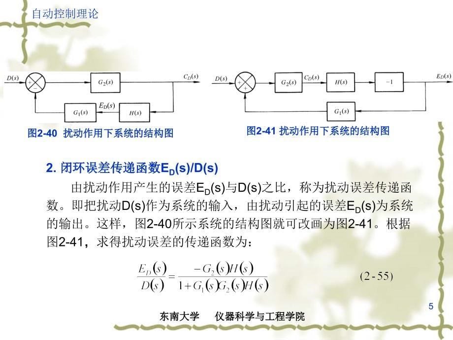 自动控制原理：第2章 控制系统的数学模型（续）_第5页