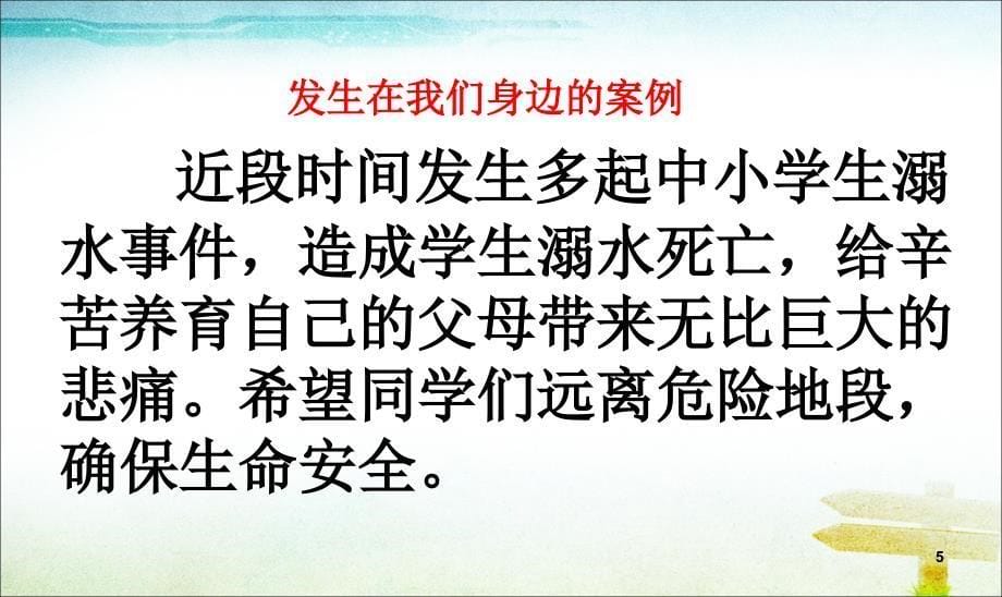 暑假安全教育主题班会推荐优秀课件_第5页