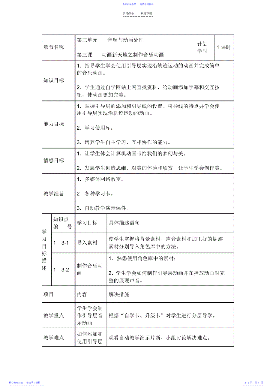 2022年《动画新天地之音乐动画》教学设计_第2页