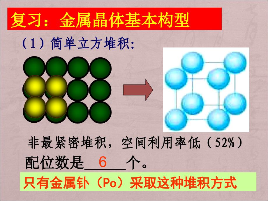 金属晶体堆积模型复习及计算_第2页